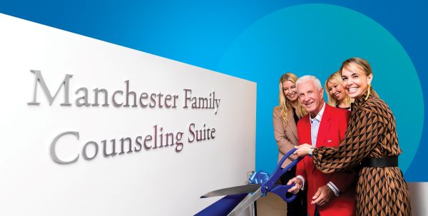 Manchester family counseling suite ribbon cutting
