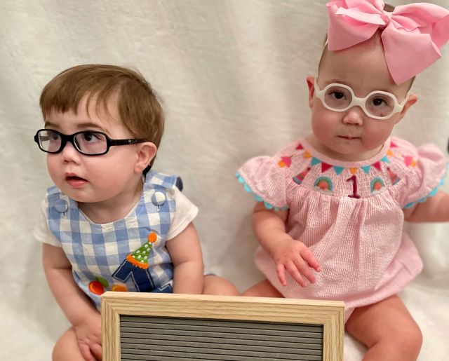 Toddler boy and girl