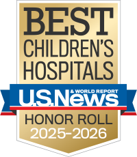 Best Children's Hospitals Honor Roll Badge 2025-2026