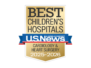 Best Children's Hospitals U.S. News and World Report Cardiology & Heart Surgery 2025-2026